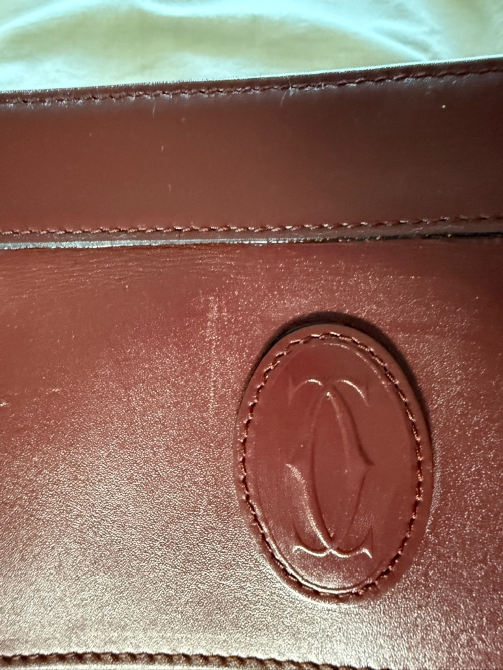 Cartier Burgundy Clutch - Picture 12 of 13
